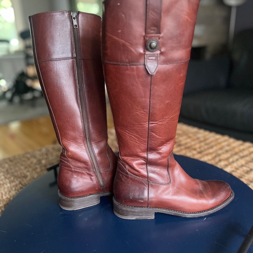 FREY’S Women's Tall Leather Boots!!!! - Rich Brown